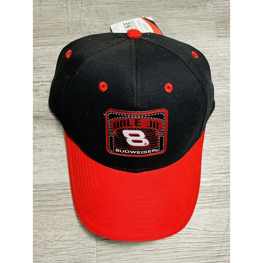 NWT‎ Dale Earnhardt Jr. #8 Budweiser Racing Hat Adjustable Cap Nascar Strapback.